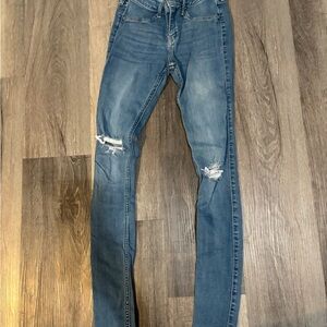 Hollister Light Blue Low-Rise Jeans
